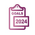 2024 SMART Goals Vector graphic -ÃÂ various Smart goal keywords